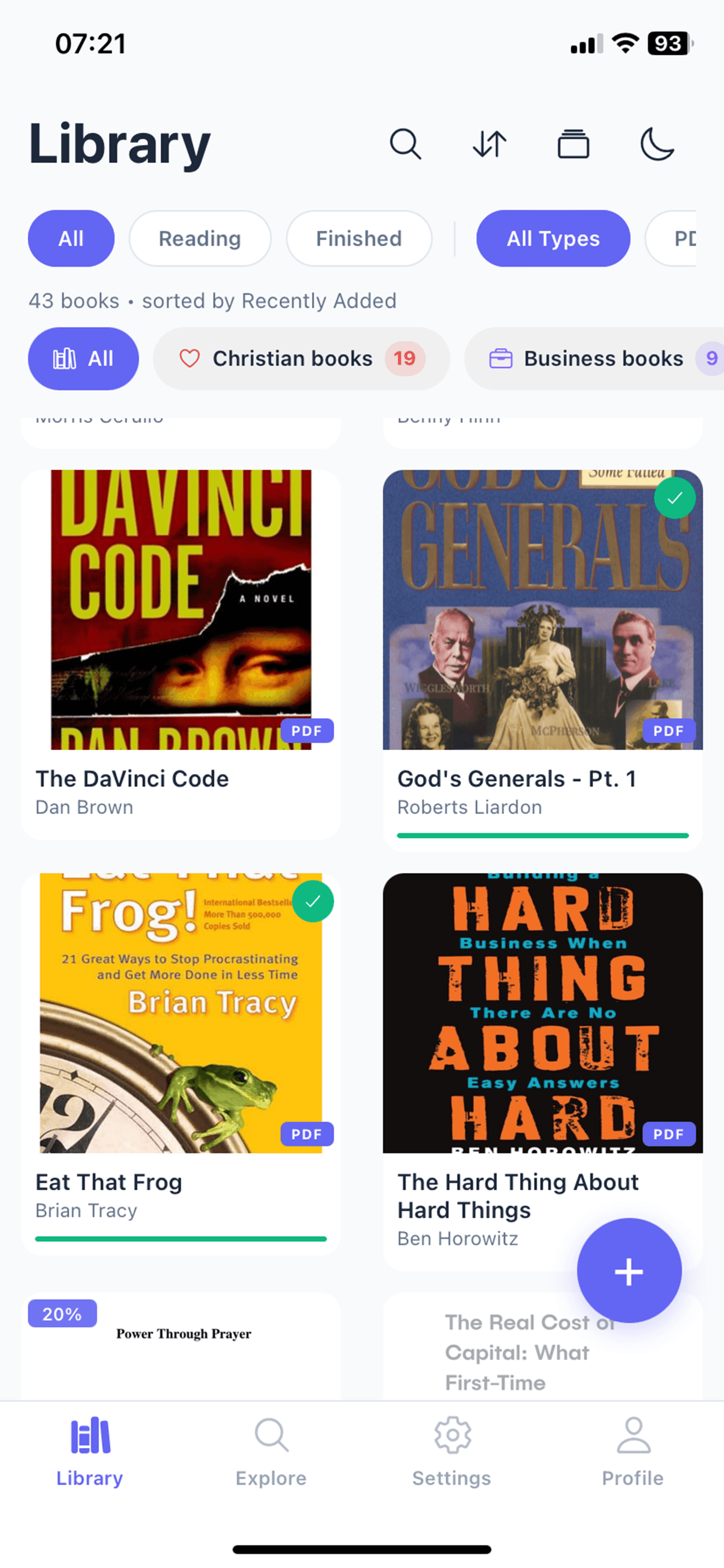 ReadingKulture app — reading view